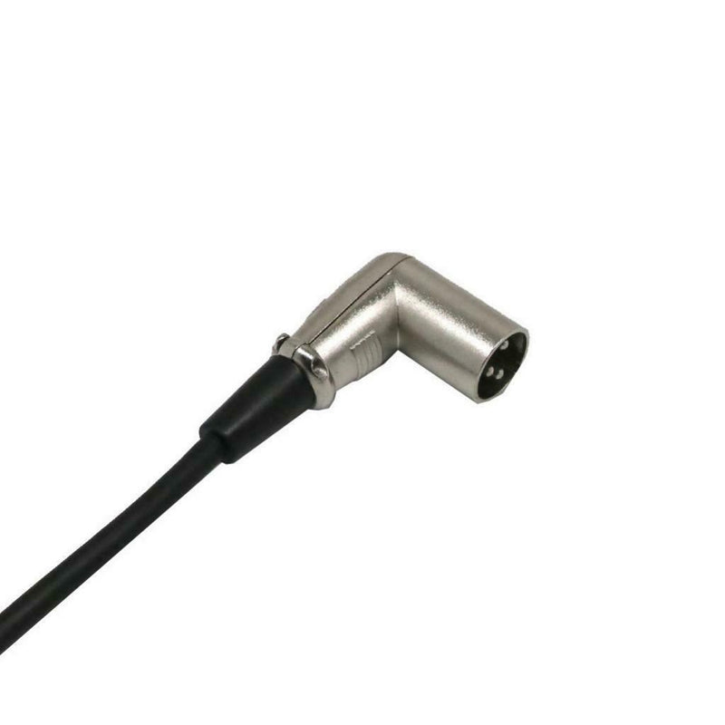Custom Right Angle 90degree XLR Male To Female Microphone Audio Cable Patch