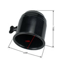 Universal 50mm Trailer Hitch Tow Ball Cover with Screw Knob (Gloss Black) A