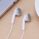3.5mm In-ear Wired MIC Headphone Phone Universal Music Earphone(White)