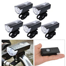 5 PCS Rechargeable USB Bike Headlight Riding Bicycle Front Lamp Angle Adjustable