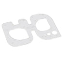 Leather Craft Tool Clear Acrylic Cutting Circle Corner Stitching Stencil