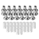 40Pcs Ceramic Sleeve Metal Adapter Connector Repair for Red