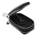 Mens PU Leather Car Key Case Key Holder Key Organizer Wallet Black