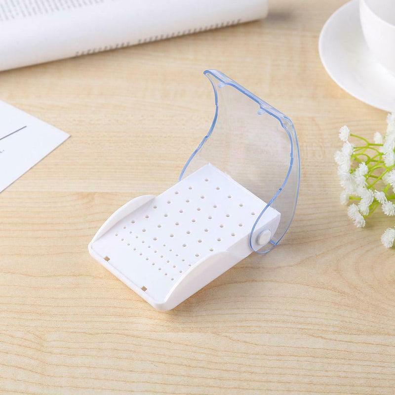 Dental Plastic Bur Box 60 Holes Drill Placement Box Oral Care Dental Tools A