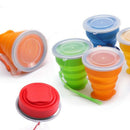 Silicone retractable folding cup 1 collapsible travel camping 200ml T9K2