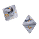 10pcs 8 Sided Dice D8 Polyhedral Dice for Dungeons and Dragons Table Games White