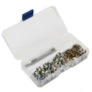 Stainless Steel Snap Fastener Canvas Screw Press Iron 62pcs Set Kit Stud Boat