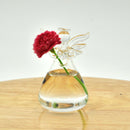 6 Pieces Terrarium Vase Angel Shape Hanging Vase Flower Plant Hydroponic