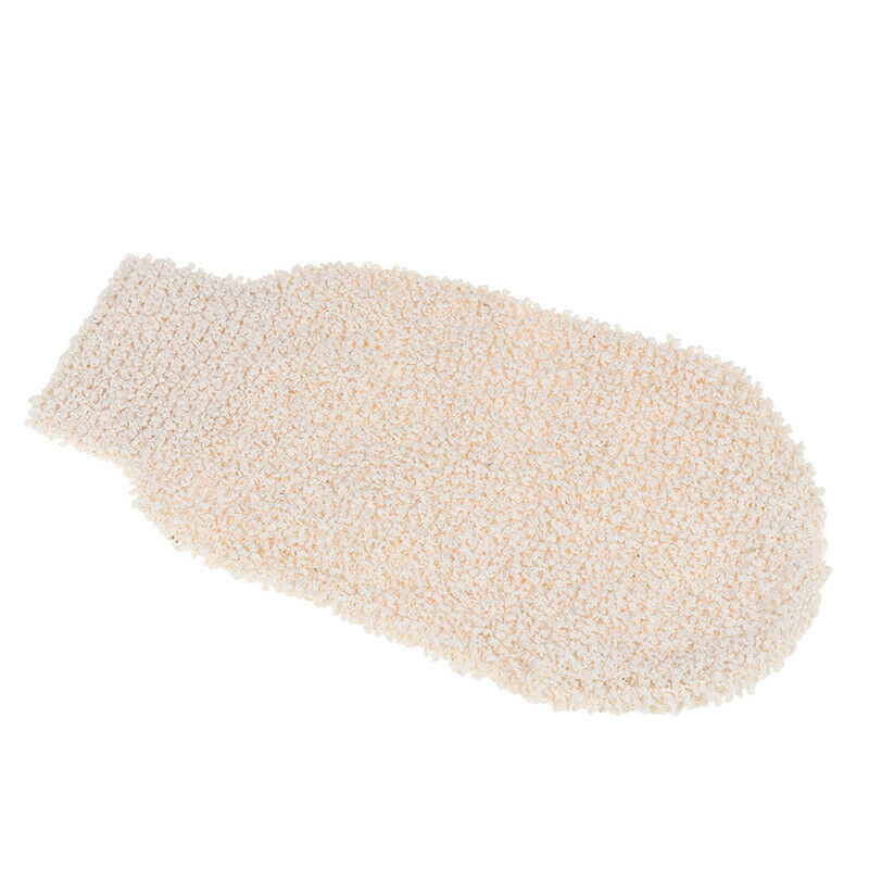 1XBath Gloves Exfoliating Wash Foam Massage Scrubber Hemp Cleaning Towel Spon zq