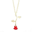 Ladies Necklace With Rose Pendant N3P3
