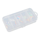 Pack Of 10 Metal Sequins Baits Artificial Lures &Organizer Box Saltwater
