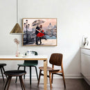 DIY Romantic Lover Oil Painting By Numbers On Canvas Hand Painted