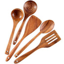 Healthy Cooking Utensils Set Wooden Cooking Tools Natural Nonstick Hard Woo