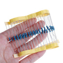 100pcs 1/4w Watt 10K ohm 10Kohm Metal Film Resistor 0.25W 100000R 1% M&