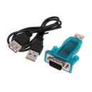 Blue USB to RS232 Serial Port DB9 9Pin Male Converter Adapter Cable