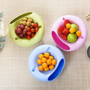 Creative Lazy Fruit Plate Double Layer Plastic Candy Seeds Peel Dish Storag S8W4