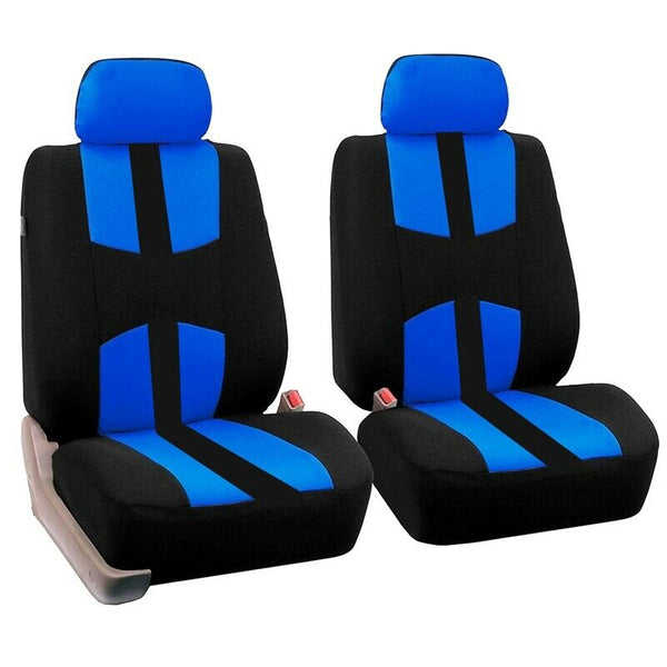 9Pcs Car Universal Front And Rear Seat Cover Seat Cover Decoration Blue R9F9