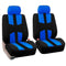 9Pcs Car Universal Front And Rear Seat Cover Seat Cover Decoration Blue R9F9