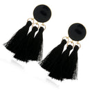 Tassel Earrings Round Drop Earrings For Women Wedding Long Fringed Earrings
