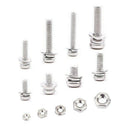 160 pcs M2 M2.5 M3 M4 M5 304 Stainless Steel Pan Head Screws Nuts Assortmen I8L9