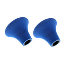 2 Pieces Belly Top Fishing Rod Holder Shock Absorption Install Rod Tail Blue