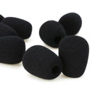 20Pcs Microphone Headset Mic Cover Windscreen Black