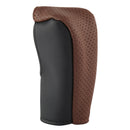Gear Shift Knob Cover Synthetic Leather Shifter Lever Knob Cover (Brown) A
