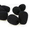 20Pcs Microphone Headset Mic Cover Windscreen Black