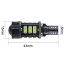 2X T15 W16W 15 SMD LED Car Can Bus Error Free Wedge Light Bulb White 7000K