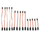 15Pcs 3 Pins Servo Extension Lead Cord Cable for Futaba JR Connector Accs