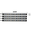 Interior Car Lights, Car LED Strip Light,Waterproof 4pcs 12 LED Lighting Kits,