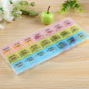 21-Grid Weekly Storage Pill Box Tablet Sorter Container Case drugs Organizer Ew