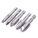 5pcs 1/4 Inch 6.35mm High Speed Steel Screw Extractor Sliding Broken Head S