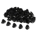 50Pcs/Lot Black Plastic Toggles Spring Stop Drawstring Rope Cord Locks Ends
