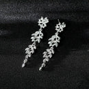 Fashion Crystal Bridal Earrings and Necklace Jewelry Set Exquisite Diamond