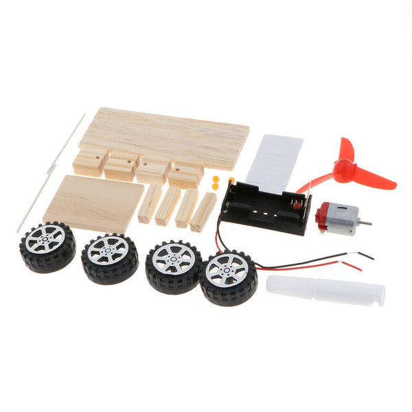 Kids Physics Science Educational Experiment Kit - DIY Assembly Wind Powered Car