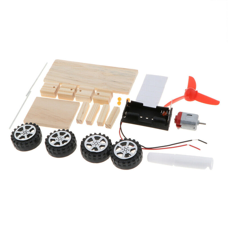 Kids Physics Science Educational Experiment Kit - DIY Assembly Wind Powered Car
