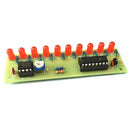 DIY Kit NE555+CD4017 Flash 10 LED Light Lamp Water Electronic Suite Kit