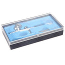 Airbrush Kit 0.3mm Gravity Feed Dual-Action Spray Gun Air Brush Set for Nai