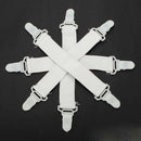 4pcs Fitted Bed Sheet Holder Grips Mattress Gripper Straps Clip Fastener Hold ME