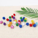 Lot 100pcs Glitter Tinsel Pompom Balls Small Ball Cat Toys pet Puppy Making A0I6