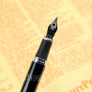 Medium Nib Jinhao X750 Deluxe Black 18kgp Fountain Pen HOT