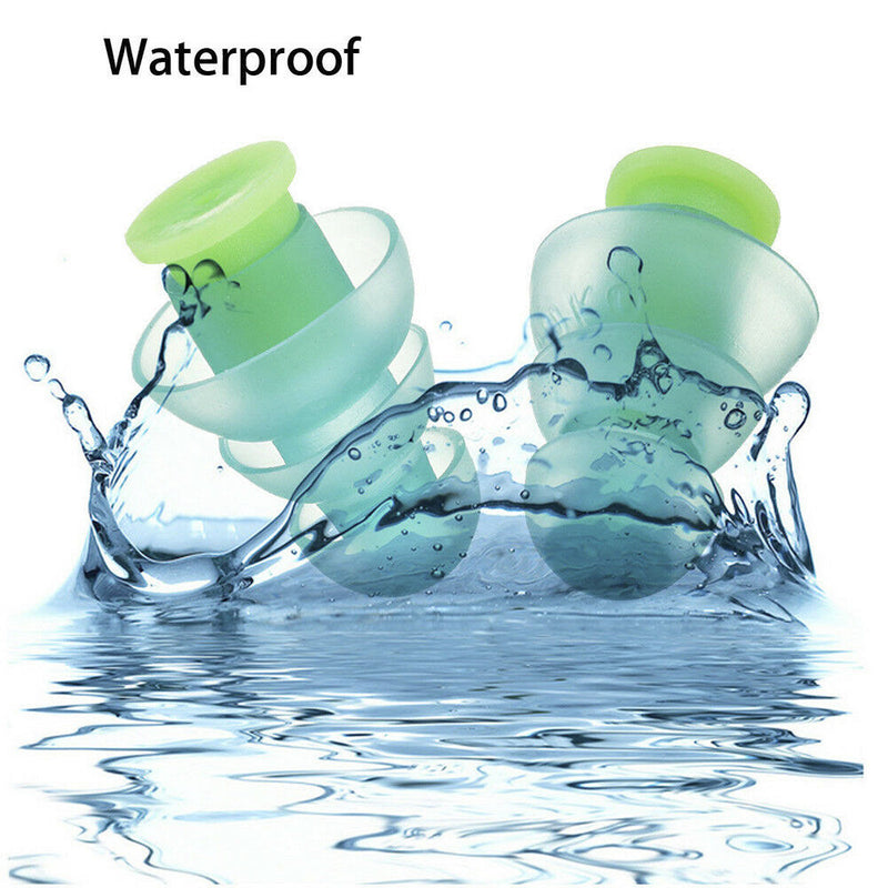 2PC Soft Silicone Noise Cancelling Ear Plugs Sleeping Concert Hear Safe Earplugs