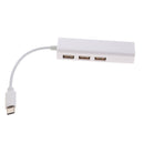 USB-C Type-c To USB Hub With RJ45 LAN Converter For Computer