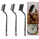 3x Stainless Steel Remove Rust Brushes Brass Wire Set Cleaning Tools Metal Clea@