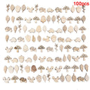 100X Mixed Wooden Craft Squirrel Leaves Mushroom Ornament Art Decoration Slic OZ