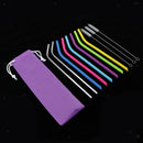 Bent Drinking Straws Multicolor 6pcs Silicone 2pcs