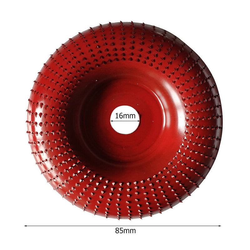 Woodworking Grinding Wheel Sanding Polishing Wood Carving Tool (Wine Red) A