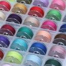 Prewound Thread Bobbins with Bobbin Box for Brother/ Babylock/ Janome/ Elna K4B5
