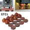 8Pcs Rosewood Speaker Isolation Feet Stand 23mm/0.91" Wooden Spikes + Base Pad